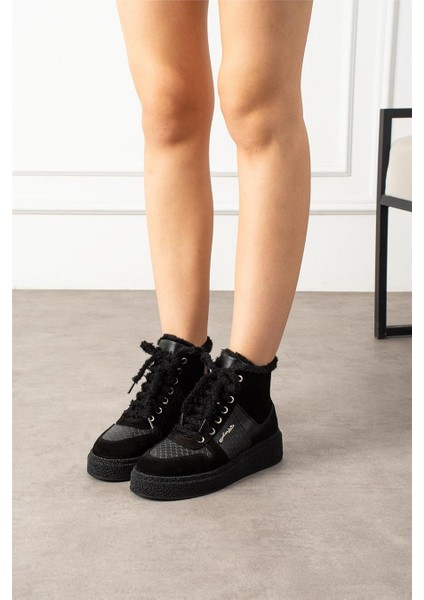 Kadın Bot & Bootie Hakiki Deri Siyah Kısa Topuklu Casual/günlük Soğuk Havaya Dayanıklı fiyatları