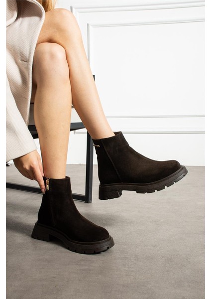 Kadın Bot & Bootie Süet Kahverengi Orta Topuklu Casual/günlük Soğuk Havaya Dayanıklı fiyatları