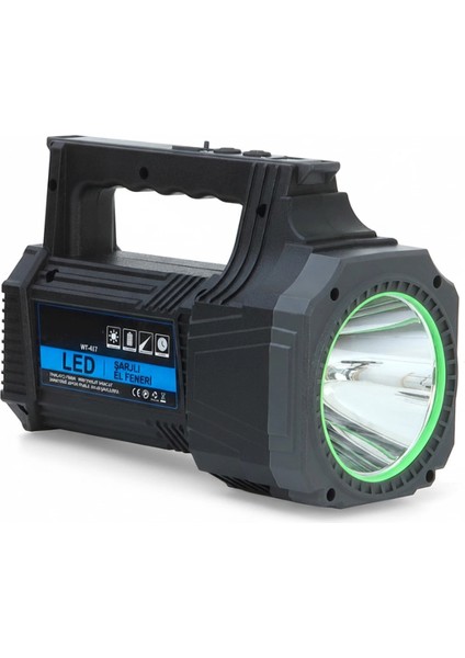 Şarjlı Dev Boy El Feneri 25W Süper Parlak LED El Lambası Kamp, Av ve Güvenlik Için Ideal fırsatları