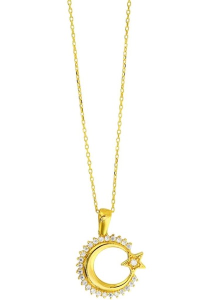 22 Ayar Altın Ayyıldız Kolye - 0197691 modelleri