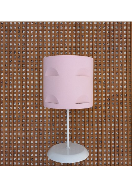 Pembe Motifli 2.li Set M-776 Kumaş Kaplama Yatak Odası Genç ve Çocuk Odası Avize ve Abajur Takımı modelleri