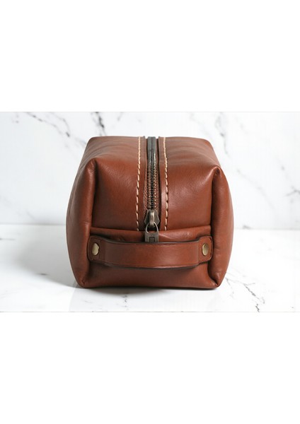 Premium Hakiki Deri Unisex Griffindoppkit Kahve El Çantası indirimleri