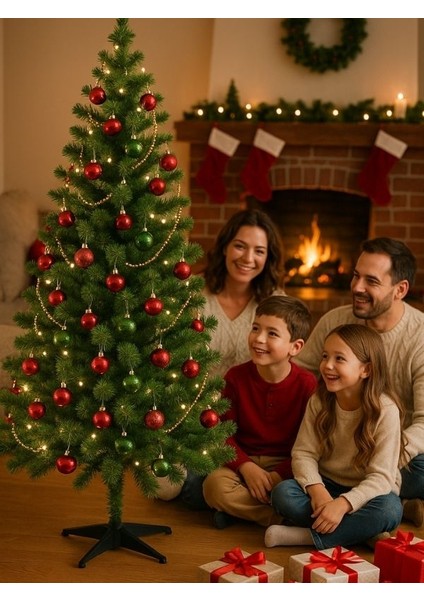 YILBAŞI AĞACI 150CM Plastik Ayaklı Yılbaşı Çam Ağacı 258 Dal-Yoğun ve Sık-Gerçekçi Görünüm modelleri