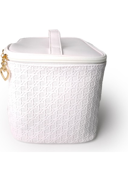 Dikdörtgen Formlu Makyaj Çantası Beyaz fırsatları