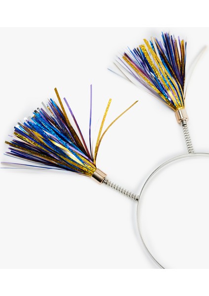 Püskül Detaylı Yılbaşı Tacı modelleri