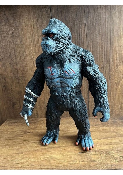 King Kong Figür Oyuncak Goril Godzilla Figür Oyuncak 27 cm Oyuncak Goril Kol Gövde Hareketli fırsatları
