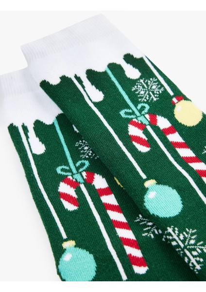 Pamuklu Kalın Soket Yılbaşı Çorabı modelleri
