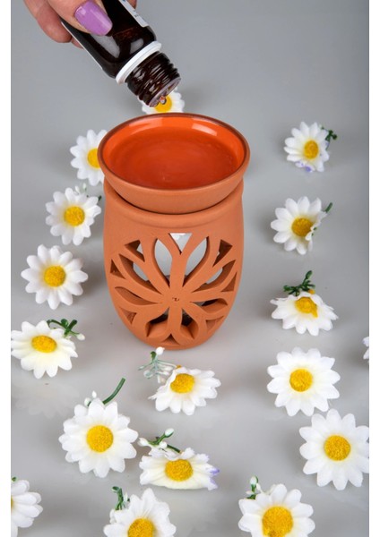 Lotus Çiçeği El Yapımı Çömlek Buhurdanlık Tütsülük indirimleri