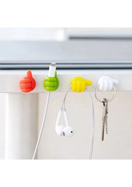 10 Adet Renkli Işareti Kablo Sabitleyici Klipsler Kablo Düzenleyici Tutucu Yapışkanlı Askı modelleri