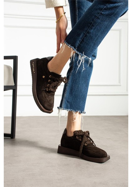 Kadın Bot & Bootie Süet Kahverengi Kısa Topuklu Casual/günlük Soğuk Havaya Dayanıklı modelleri