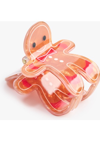 Kurabiye Adam Detaylı Kıskaçlı Toka