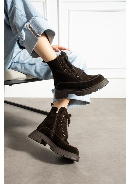 Kadın Bot & Bootie Süet Kahverengi Orta Topuklu Casual/günlük Soğuk Havaya Dayanıklı fiyatları