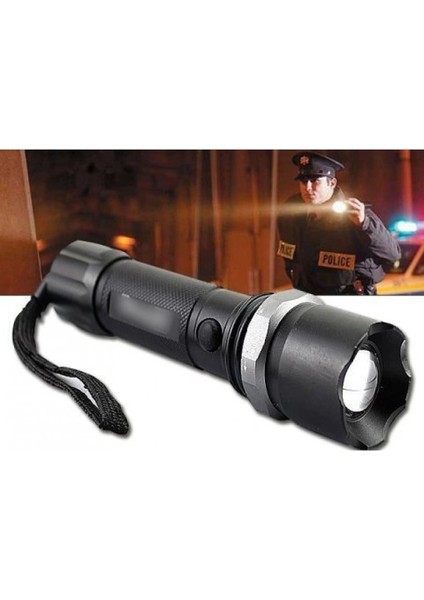 Polis El Feneri: Zoomlu + Sellektörlü + Şarjlı El Feneri (500 Metre) modelleri