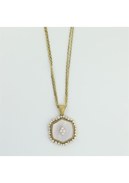 14 Ayar Altın Tasarım Kolye - 0195575 fırsatları