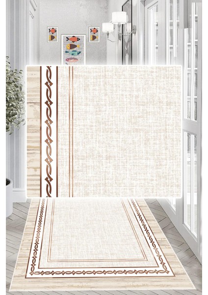 Dijital Baskılı Dekoratif Kaymaz Taban Yıkanabilir Çerçeveli Yolluk Antre Hol Halısı Salon Halısı fiyatları