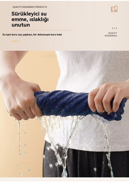 Hızlı Kuruyan Kalınlaştırılmış Saç Havlu Kurutma Saç Şapkası (Yurt Dışından) indirimleri