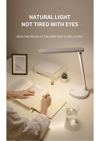 Şarjlı 40 LED Çalışma Okuma Işığı Kademeli Masa Lambası Ayarlanabilir Renk Tonu ve Parlaklık PS-191 fiyatları