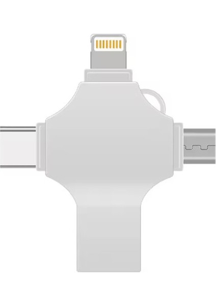 Otg 4ın1 Cep Telefonu Çok Fonksiyonlu USB Flash Bellek 128 GB Type-C, Sd ve Kart Okuyucu