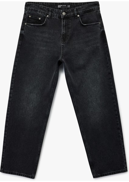 Pamuklu Cepli Bol Kalıp Baggy Jean Pantolon fırsatları