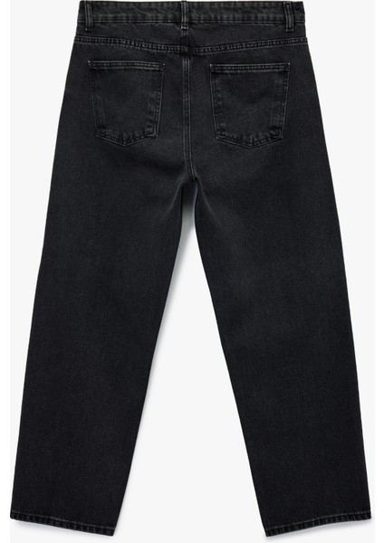 Pamuklu Cepli Bol Kalıp Baggy Jean Pantolon indirimleri