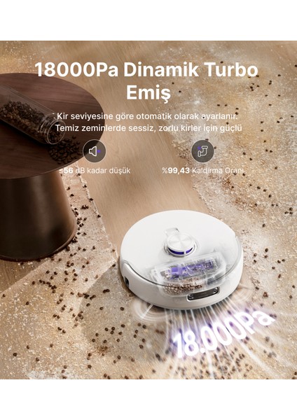 Freo Z10 Ultra Akıllı Robot Süpürge Gümüş,18.000PA Emiş Gücü modelleri