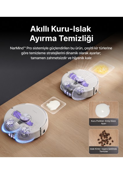 Freo Z10 Ultra Akıllı Robot Süpürge Gümüş,18.000PA Emiş Gücü