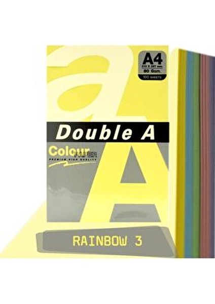 Renkli Fotokopi Kağıdı 80gr A4 100lü Pastel Renkli Yüksek Kalite Ofis ve Ev Kullanımı İçin fiyatları