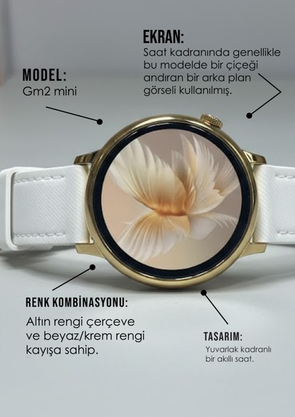 Gm2 Mini Kadın Akıllı Saat – Nabız Ölçer - Adım Sayar - Suya Dayanıklı Spor Saat fiyatları