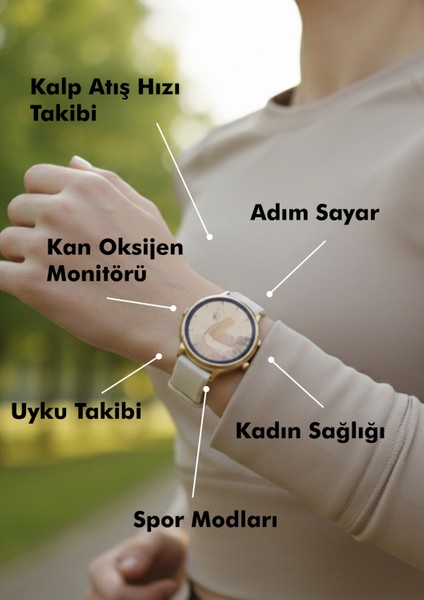 Gm2 Mini Kadın Akıllı Saat – Nabız Ölçer - Adım Sayar - Suya Dayanıklı Spor Saat modelleri