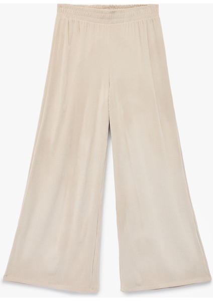 Rahat Kalıp Cep Detaylı Geniş Paça Pijama Altı