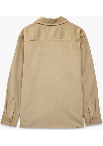 Regular Fit Pamuklu Cepli Klasik Yaka Uzun Kollu Fitilli Kadife Gömlek Ceket fiyatları