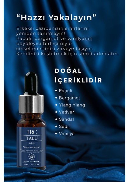 Tabu Erkek Performans Desteği Doğal Bitkisel Afrodizyak Etkili Esans Yağı ve Tabu Kitap indirimleri