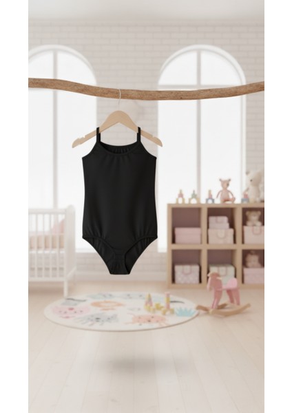 Çoçuk Pamuklu Ip Askılı Kopçalı Body 3 Lü Paket Siyah-Beyaz-Gri modelleri