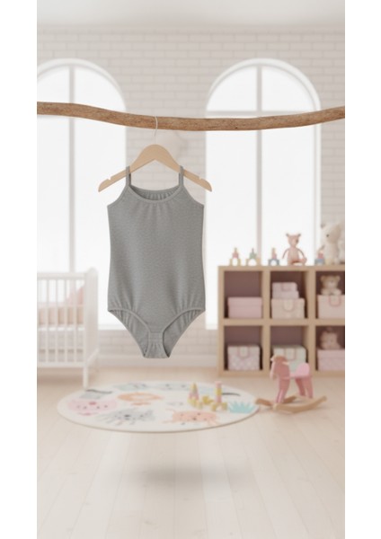 Çoçuk Pamuklu Ip Askılı Kopçalı Body 3 Lü Paket Siyah-Beyaz-Gri fırsatları