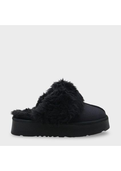 Florri Tüylü Burnu Kapalı Kadın Terlik modelleri