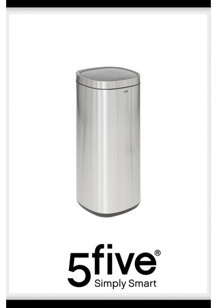 Round 50 L Metal Pedallı Çöp Kovası Çelik | Geniş Kapasite, Yavaş Kapanma, Kolay Temizlik Çıkarılabilir Yıkanabilir İç Sepet