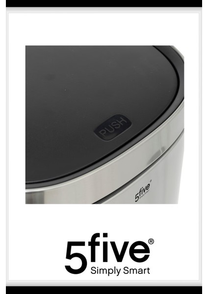 Round 50 L Metal Pedallı Çöp Kovası Çelik | Geniş Kapasite, Yavaş Kapanma, Kolay Temizlik Çıkarılabilir Yıkanabilir İç Sepet fırsatları