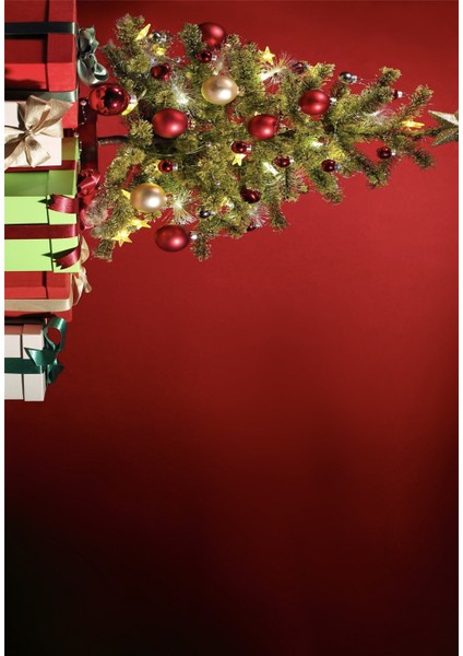 Dijital Baskılı Yıkanabilir Yılbaşı Temalı Kırmızı Halı fiyatları