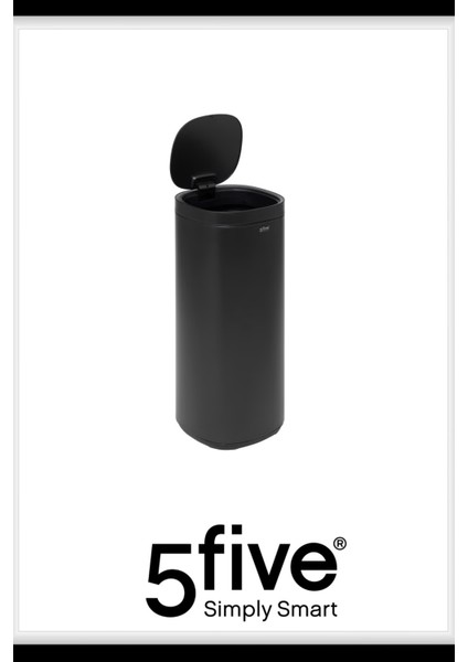 Round 50 L Metal Pedallı Çöp Kovası Siyah | Büyük Hacim, Yavaş Kapanma, Kolay Temizlik Çıkarılabilir Yıkanabilir İç Sepet modelleri