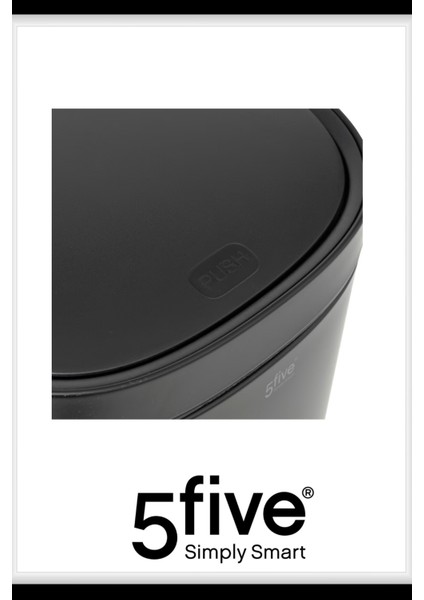 Round 50 L Metal Pedallı Çöp Kovası Siyah | Büyük Hacim, Yavaş Kapanma, Kolay Temizlik Çıkarılabilir Yıkanabilir İç Sepet indirimleri