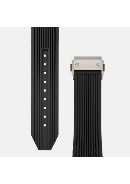 Apple Watch 7 45MM Endurance Pro 316L Çelik Bağlantı Parçalı Silikon Kordon Kayış