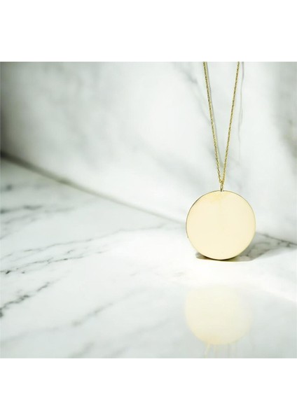 14 Ayar Altın Plaka Kolye - 0201262 fiyatları