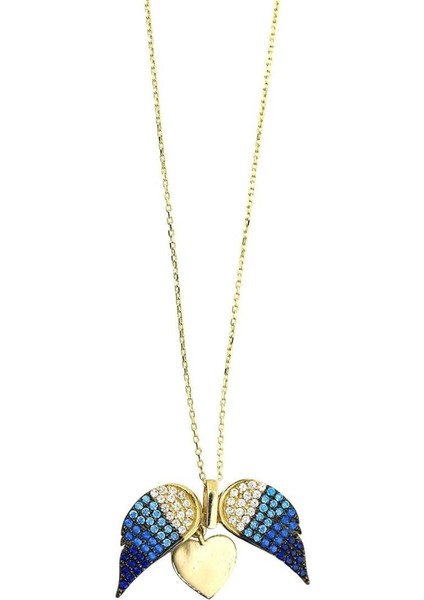 14 Ayar Altın Kalpli Kolye - 0200859