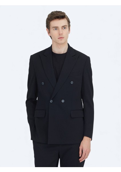 Siyah Düz Modern Fit Takım Elbise fiyatları