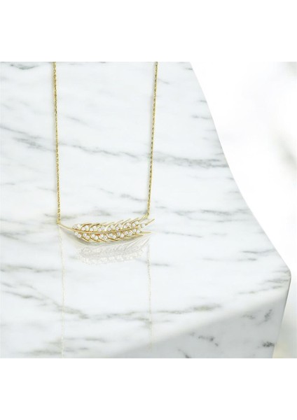 14 Ayar Altın Tasarım Kolye - 0201307 fiyatları