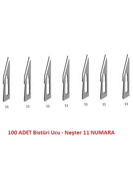 no 11 - neşter - 100 adet