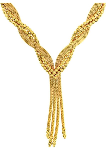 14 Ayar Altın Tasarım Gerdanlık - F005649