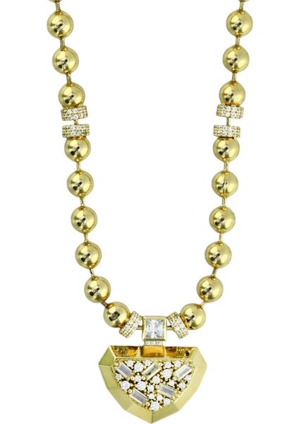 14 Ayar Altın Baget Kolye - 0199526