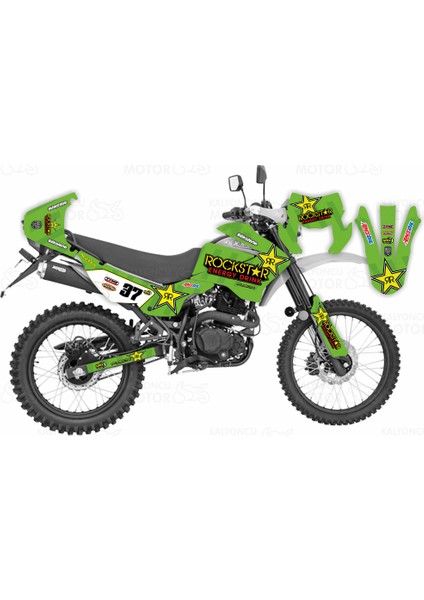 Mondial X-Treme MAX 200i Rockstar Design Yeşil 37 (Yeni Model Far)