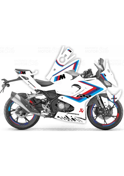 RKS SRK 125 R MPower Design Beyaz Sticker Set